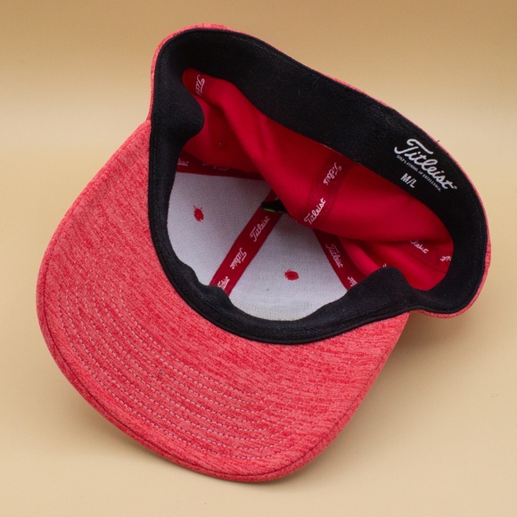 Titleist FJ Pro V1 Red Flex Fitted Hat Men's Size M/L - Picture 7 of 7